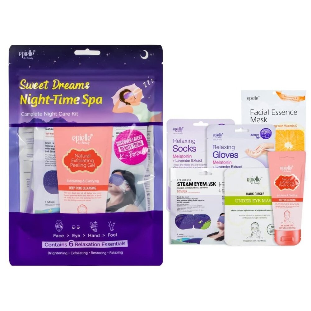 Sweet Dreams Night-Time Spa Complete Night Care Kit Epielle 6 Items Relaxation